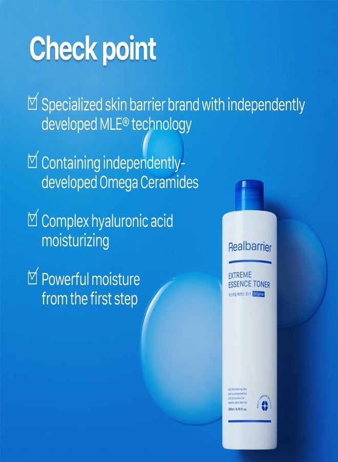 Real Barrier | Extreme Essence Toner | Hyaluronic Acid Panthenol Ceramide Face Moisturizer for Sensitive Dry Skin | Soothing & Hydrating Moisturizing Toner Face | Korean Skin Care | 6.76 fl oz (200ml) - Image 2